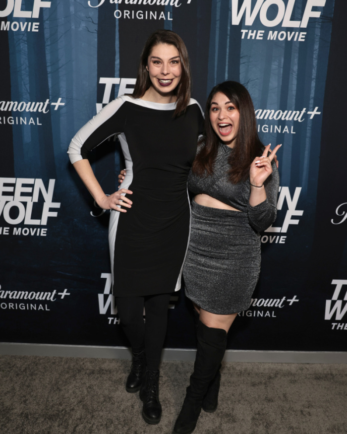 Brianna Fernandez, right, and guest attend the Teen Wolf : The Movie World Premiere, Los Angeles, USA - 18 Jan 2023.